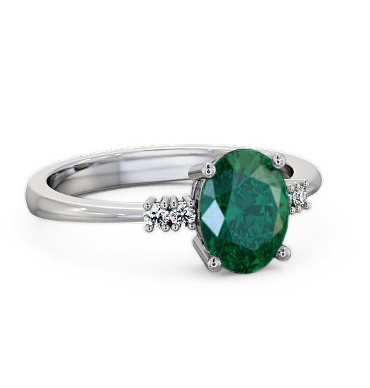 Emerald and Diamond 1.32ct Ring Platinum GEM3_WG_EM_THUMB2 
