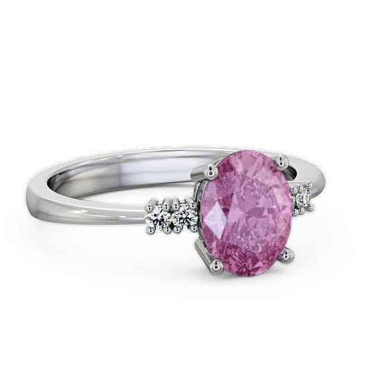 Pink Sapphire and Diamond 1.61ct Ring 18K White Gold GEM3_WG_PS_THUMB1