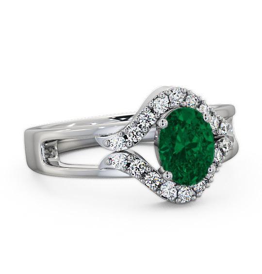 Emerald and Diamond 1.03ct Ring 18K White Gold GEM4_WG_EM_THUMB2 