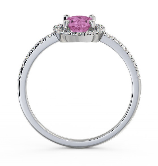 Halo Pink Sapphire and Diamond 1.18ct Ring 18K White Gold GEM5_WG_PS_THUMB1 