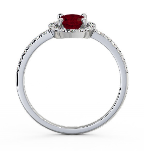 Halo Ruby and Diamond 1.18ct Ring 18K White Gold GEM5_WG_RU_THUMB1 