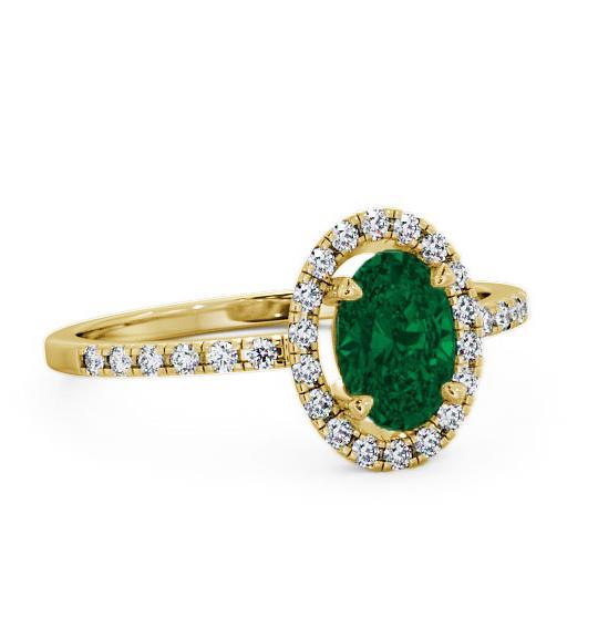 Halo Emerald and Diamond 1.03ct Ring 18K Yellow Gold GEM5_YG_EM_THUMB2 
