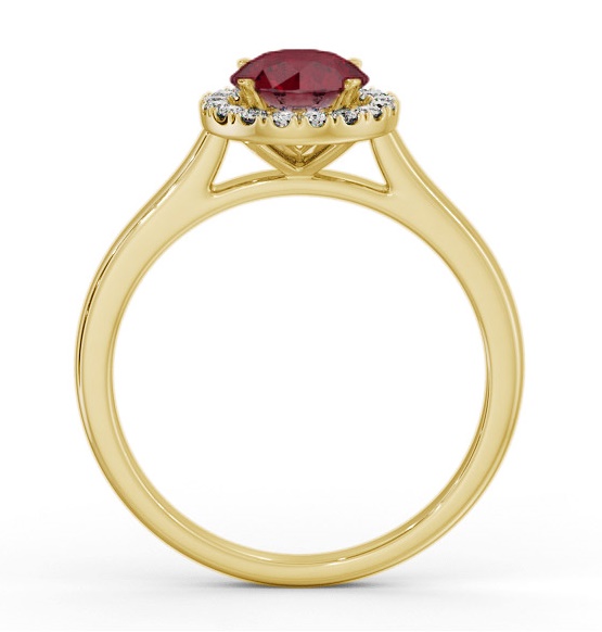 Halo Ruby and Diamond 1.20ct Ring 18K Yellow Gold GEM66_YG_RU_THUMB1 