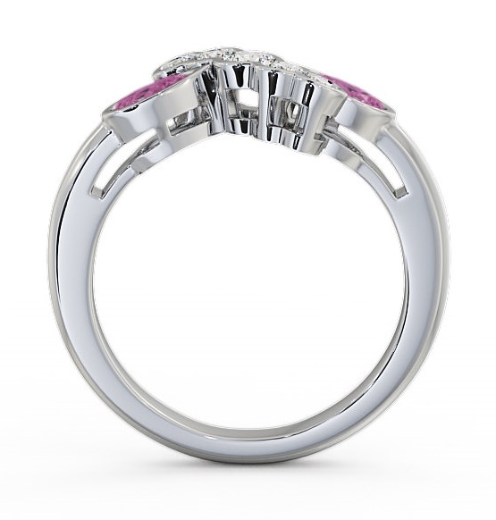 Pink Sapphire and Diamond 1.00ct Ring 18K White Gold GEM6_WG_PS_THUMB1 