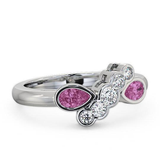 Pink Sapphire and Diamond 1.00ct Ring 18K White Gold GEM6_WG_PS_THUMB2 