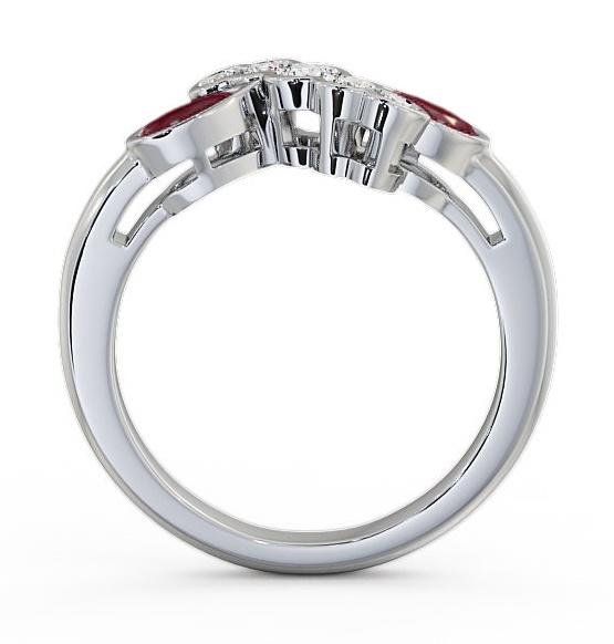 Ruby and Diamond 1.00ct Ring 18K White Gold GEM6_WG_RU_THUMB1 