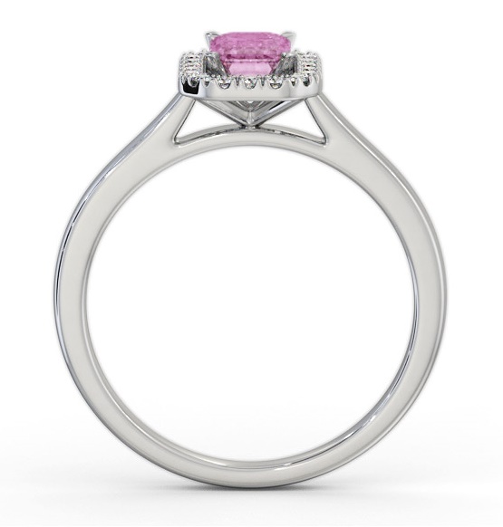 Halo Pink Sapphire and Diamond 0.90ct Ring 18K White Gold GEM70_WG_PS_THUMB1 