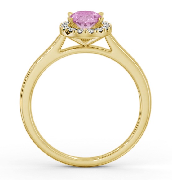 Halo Pink Sapphire and Diamond 1.20ct Ring 18K Yellow Gold GEM73_YG_PS_THUMB1 
