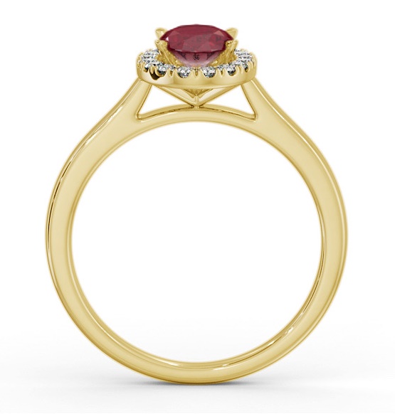 Halo Ruby and Diamond 1.20ct Ring 18K Yellow Gold GEM73_YG_RU_THUMB1 