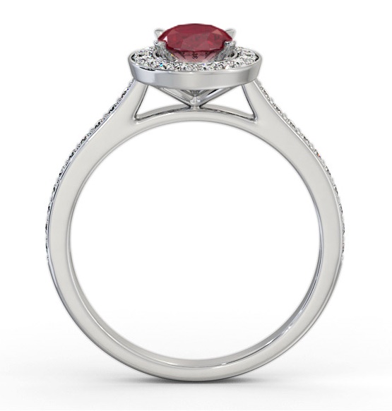 Halo Ruby and Diamond 1.35ct Ring 18K White Gold GEM75_WG_RU_THUMB1 
