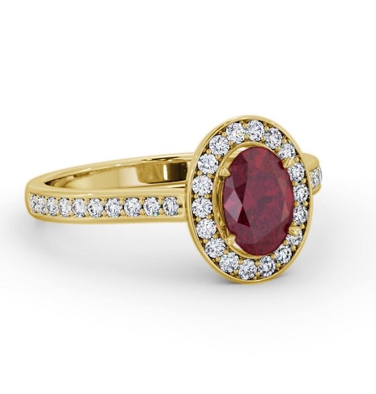 Halo Ruby and Diamond 1.35ct Ring 18K Yellow Gold GEM75_YG_RU_THUMB1