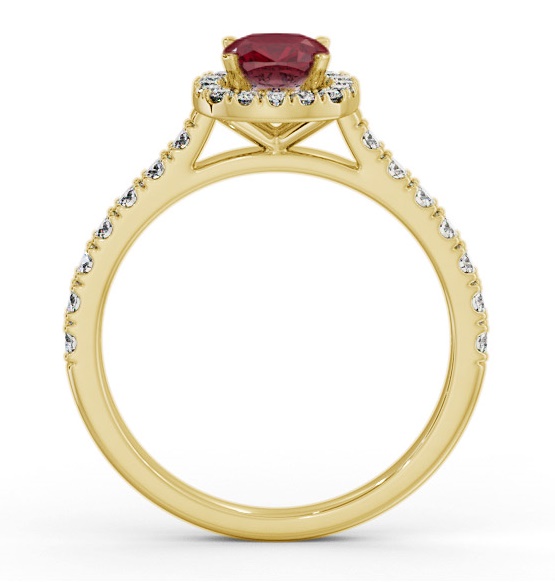 Halo Ruby and Diamond 1.20ct Ring 18K Yellow Gold GEM77_YG_RU_THUMB1 