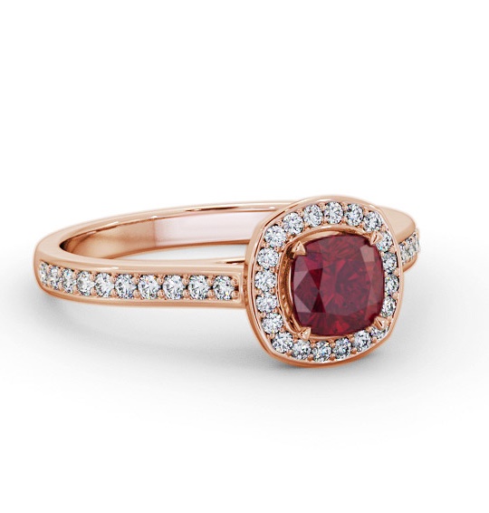 Halo Ruby and Diamond 1.05ct Ring 18K Rose Gold GEM78_RG_RU_THUMB2 