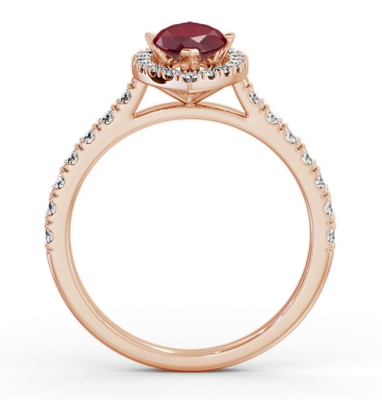 Halo Ruby and Diamond 1.05ct Ring 18K Rose Gold GEM81_RG_RU_THUMB1 