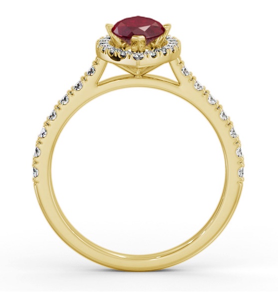 Halo Ruby and Diamond 1.05ct Ring 18K Yellow Gold GEM81_YG_RU_THUMB1 