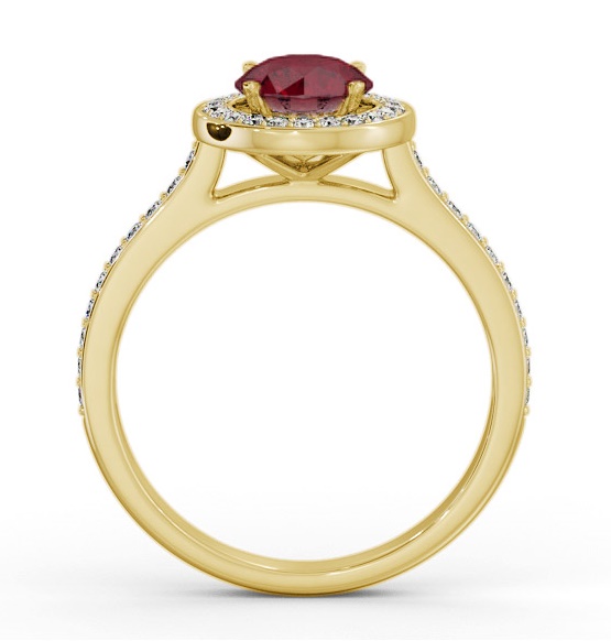 Halo Ruby and Diamond 1.65ct Ring 18K Yellow Gold GEM82_YG_RU_THUMB1 