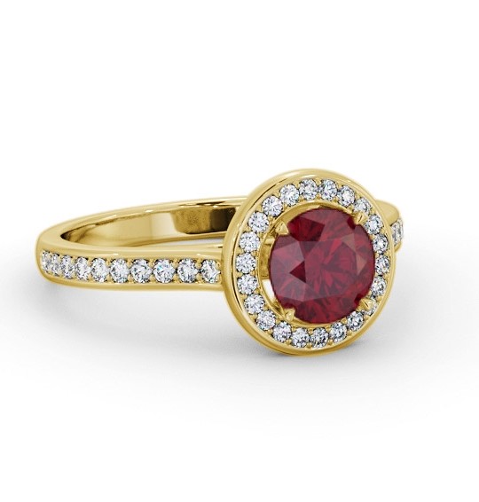 Halo Ruby and Diamond 1.65ct Ring 18K Yellow Gold GEM82_YG_RU_THUMB2 