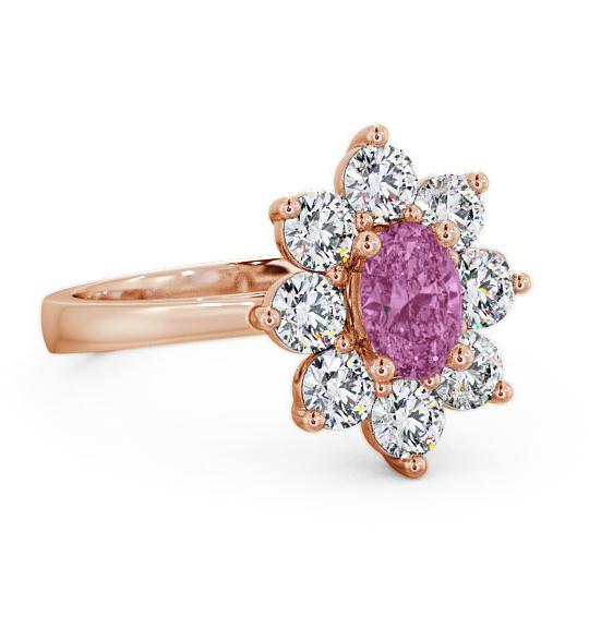 Cluster Pink Sapphire and Diamond 1.80ct Ring 18K Rose Gold GEM8_RG_PS_THUMB1