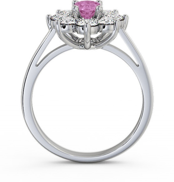 Cluster Pink Sapphire and Diamond 1.80ct Ring 18K White Gold GEM8_WG_PS_THUMB1 