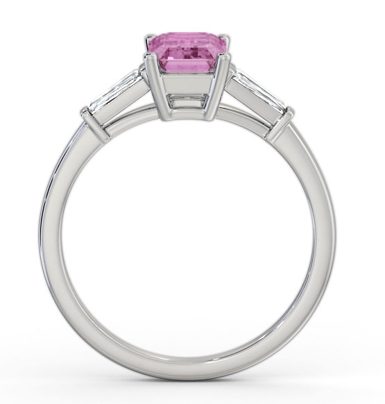 Shoulder Stone Pink Sapphire and Diamond 1.45ct Ring 18K White Gold GEM93_WG_PS_THUMB1 
