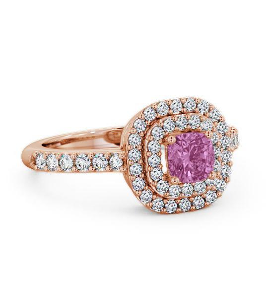 Cluster Pink Sapphire and Diamond 1.24ct Ring 18K Rose Gold GEM9_RG_PS_THUMB1