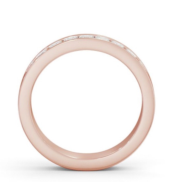 Half Eternity Princess Diamond Channel Set Ring 9K Rose Gold HE10_RG_THUMB1 