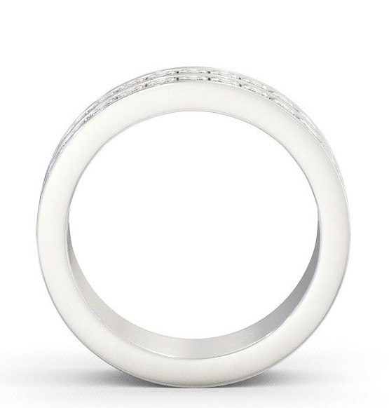 Half Eternity Princess Diamond Double Channel Ring 18K White Gold HE12_WG_THUMB1 