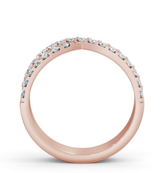 Half Eternity 0.35ct Round Diamond Cross Over Ring 9K Rose Gold HE13_RG_THUMB1 