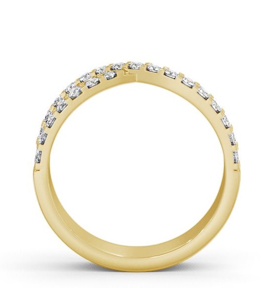 Half Eternity 0.35ct Round Diamond Cross Over Ring 9K Yellow Gold HE13_YG_THUMB1 