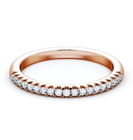 Half Eternity Round Diamond Classic Style Ring 18K Rose Gold HE14_RG_THUMB1