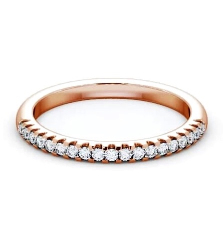 Half Eternity Round Diamond Classic Style Ring 18K Rose Gold HE14_RG_THUMB2 