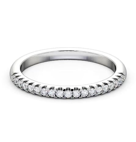 Half Eternity Round Diamond Classic Style Ring Palladium HE14_WG_THUMB1