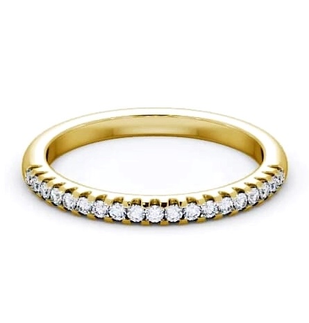 Half Eternity Round Diamond Classic Style Ring 9K Yellow Gold HE14_YG_THUMB1