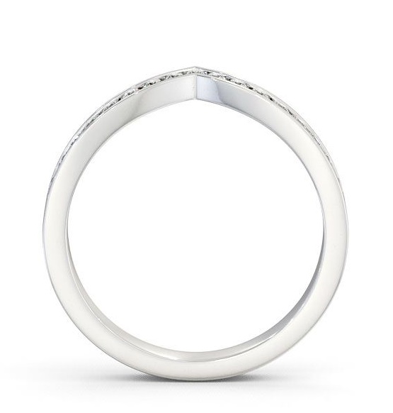 Half Eternity Round Diamond Wishbone Design Ring Platinum HE15_WG_THUMB1 