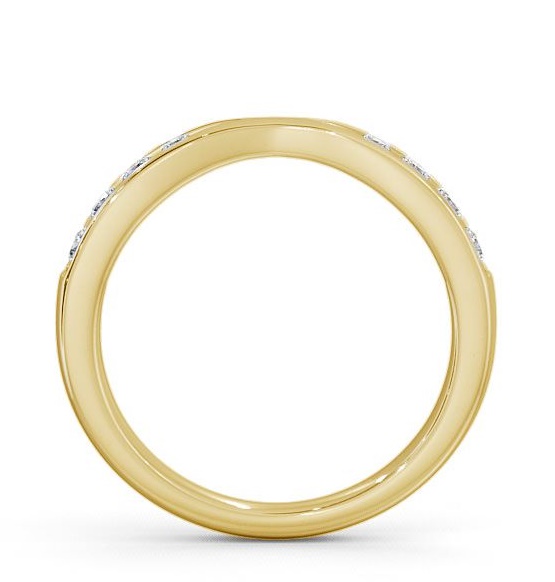 Half Eternity Round Diamond 0.25ct Pinched Design Ring 9K Yellow Gold HE16_YG_THUMB1 
