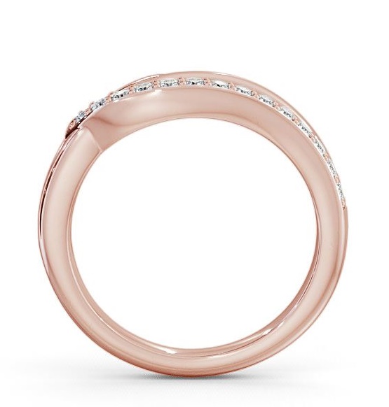 Half Eternity Round Diamond 0.15ct Sweeping Style Ring 9K Rose Gold HE17_RG_THUMB1 
