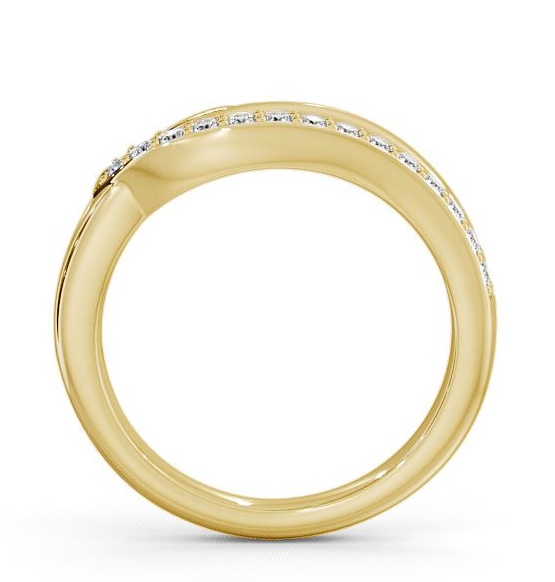 Half Eternity Round Diamond 0.15ct Sweeping Style Ring 9K Yellow Gold HE17_YG_THUMB1 