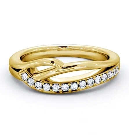 Half Eternity Round Diamond 0.15ct Sweeping Style Ring 9K Yellow Gold HE17_YG_THUMB2 