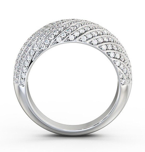 Half Eternity Pave 0.75ct Round Diamond Ring Palladium HE23_WG_THUMB1 