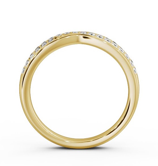 Half Eternity 0.18ct Round Diamond Pinched Style Ring 18K Yellow Gold HE25_YG_THUMB1 