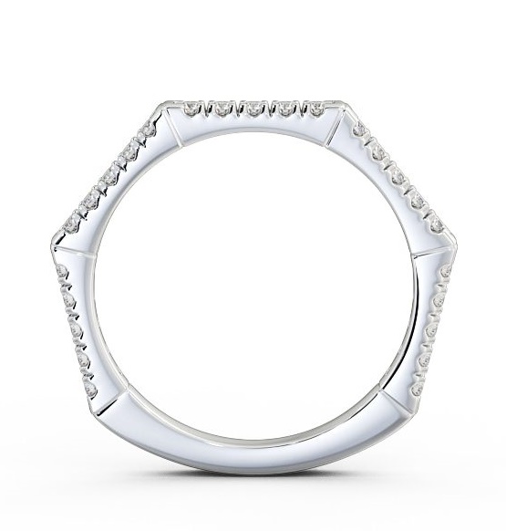 Half Eternity Round Diamond Angular Design Ring Platinum HE29_WG_THUMB1 