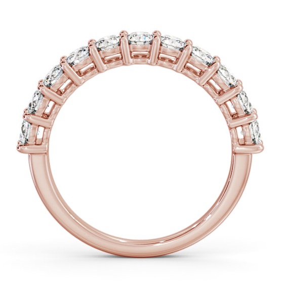 Half Eternity Round Diamond Prong Set Ring 18K Rose Gold HE2_RG_THUMB1 