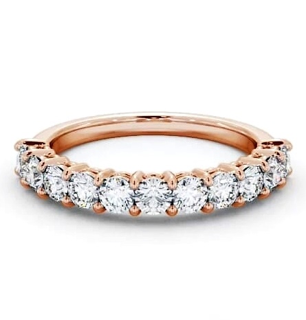 Half Eternity Round Diamond Prong Set Ring 18K Rose Gold HE2_RG_THUMB2 