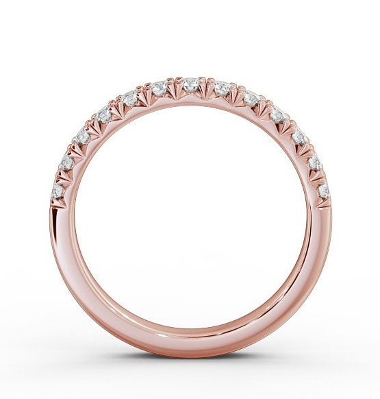 Half Eternity Round Diamond Fish Tail Setting Style Ring 18K Rose Gold HE32_RG_THUMB1 