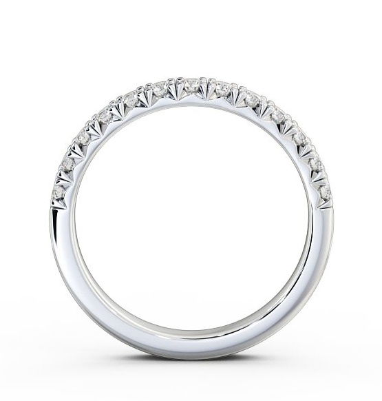 Half Eternity Round Fish Tail Setting Style Ring 18K White Gold HE32_WG_THUMB1 