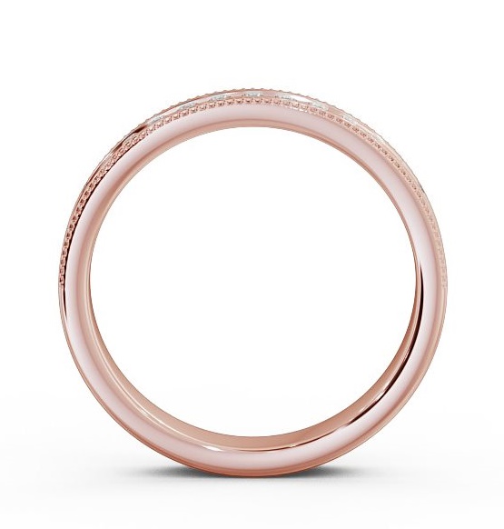 Vintage Half Eternity Round Channel Set Milgrain Ring 18K Rose Gold HE33_RG_THUMB1 