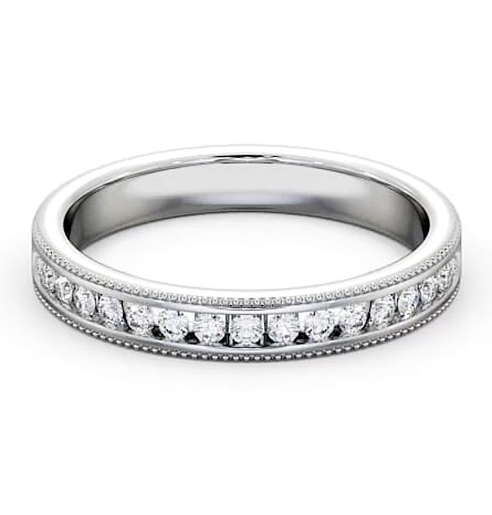 Vintage Half Eternity Round Channel with Milgrain Ring 18K White Gold HE33_WG_THUMB2 