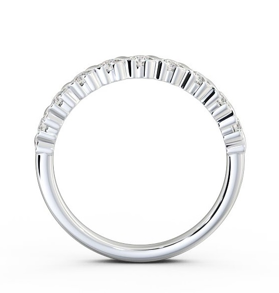 Half Eternity Round Diamond Elegant Design Ring 9K White Gold HE35_WG_THUMB1 