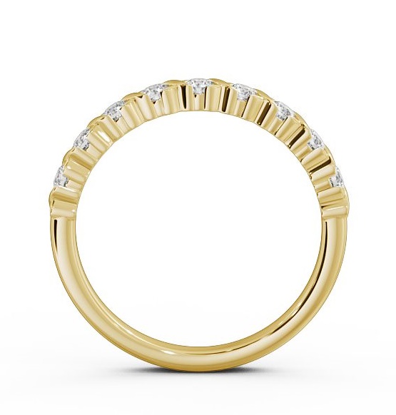 Half Eternity Round Diamond Elegant Design Ring 18K Yellow Gold HE35_YG_THUMB1 
