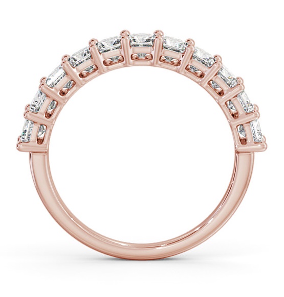 Half Eternity Princess Diamond Prong Set Ring 9K Rose Gold HE3_RG_THUMB1 
